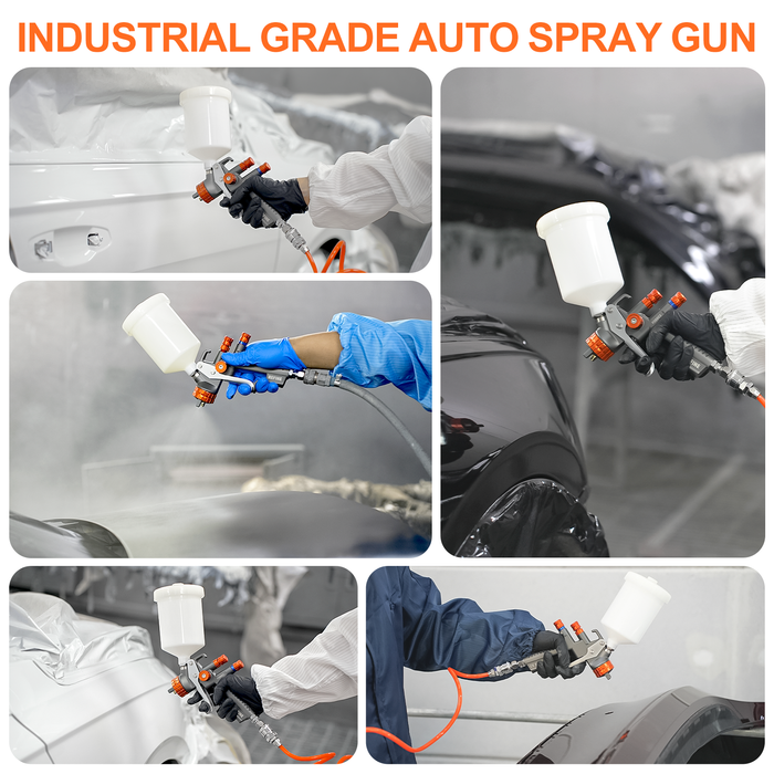 REFINE RS8803 HVLP Air Spray Paint Gun, 1.3mm Nozzle, 600cc Cup, for Car Topcoat